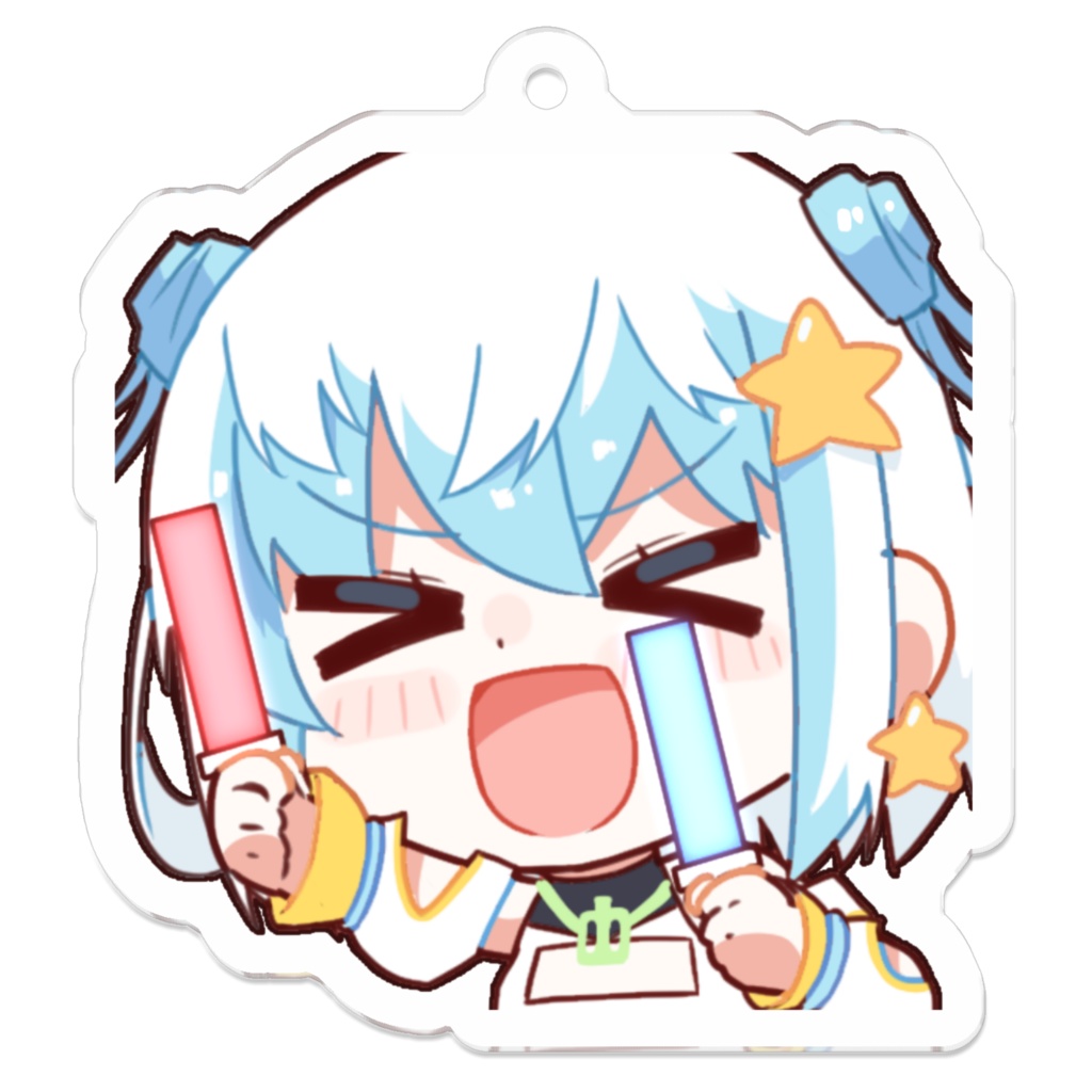 【アクキー】サイリウムを振るつばさちゃん【アクリルキーホルダー】