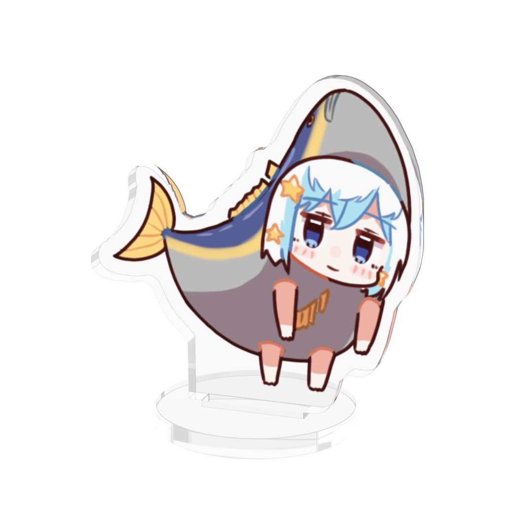 右よりブリつばさちゃんアクリルフィギュア