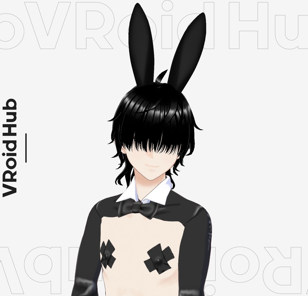 【vroid】メンズ逆バニーセット
