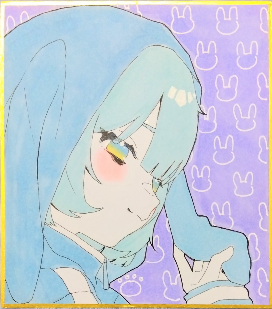🐰🪽ミニ色紙