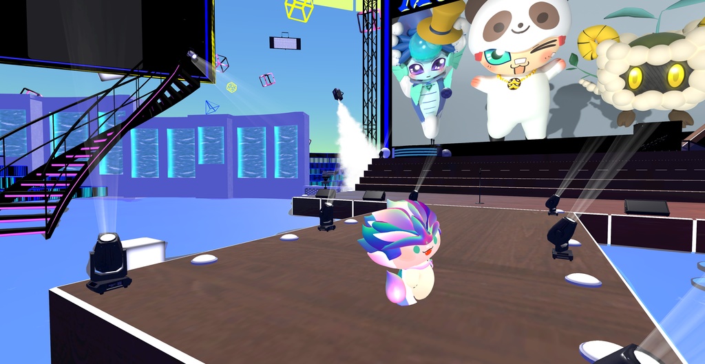 【3Dアバター】ひのまる_タイプD(レインボーブルー)