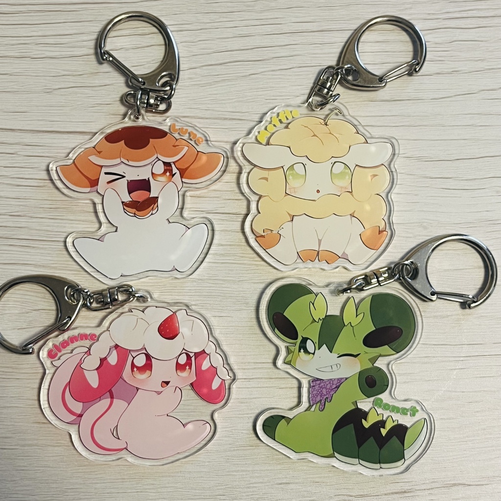 【パンびより】おすわりアクリルキーホルダー