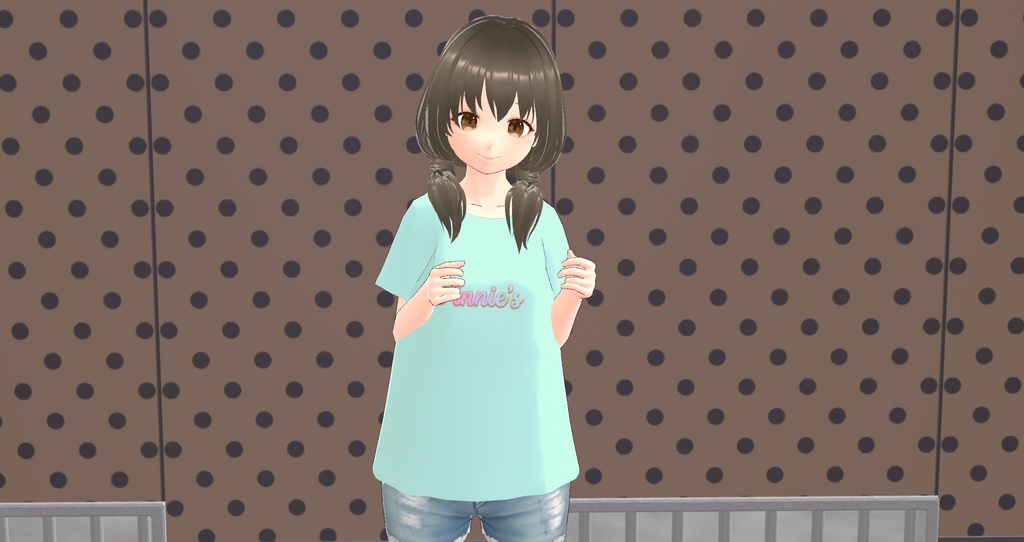 Annie's Tシャツ 水色