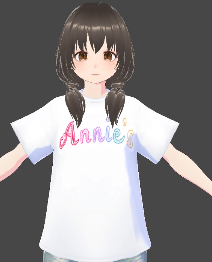Annie's落書き風Tシャツ　白