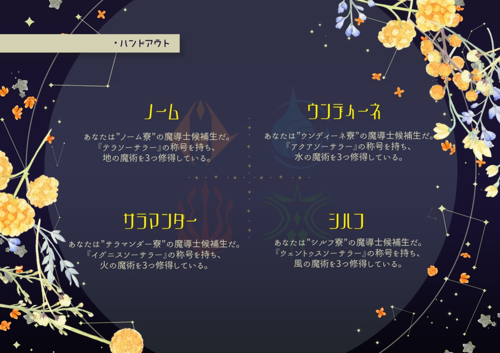 【CoC魔法学園シナリオ】リーンカーネイションの蕾【SPLL:E108098】