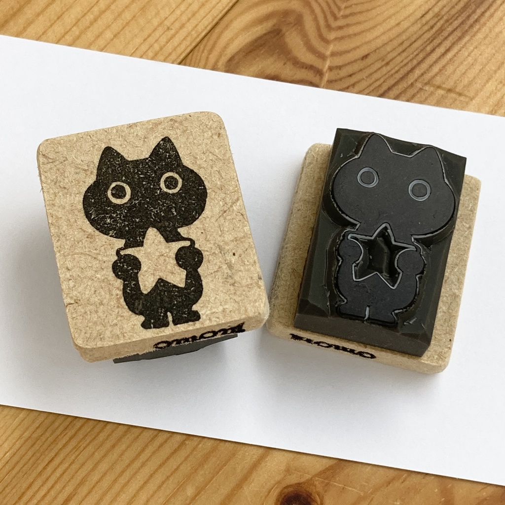 ショッピング専門店 消しゴムはんこ☆お届けものです(ねこ) 文房具 ust