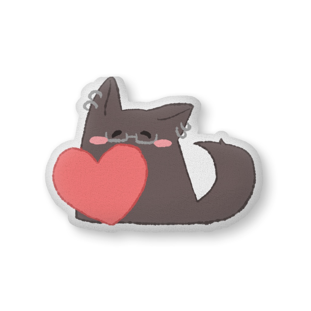 銀縁わんとぎんぶちわん♀のふかふかクッション