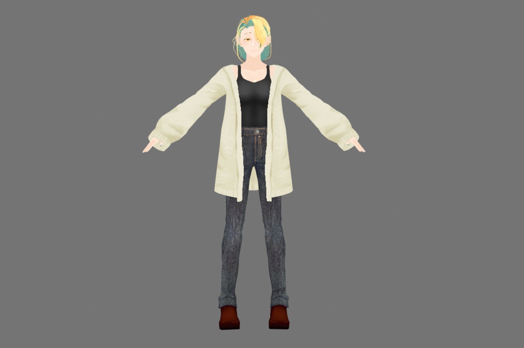 ※β版作成【VRoid男性素体】MEL【VRMモデル】 #M市C町