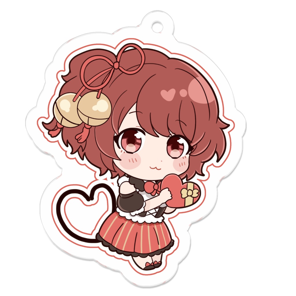 彩莉ざくろSD(バレンタインver)アクリルキーホルダー