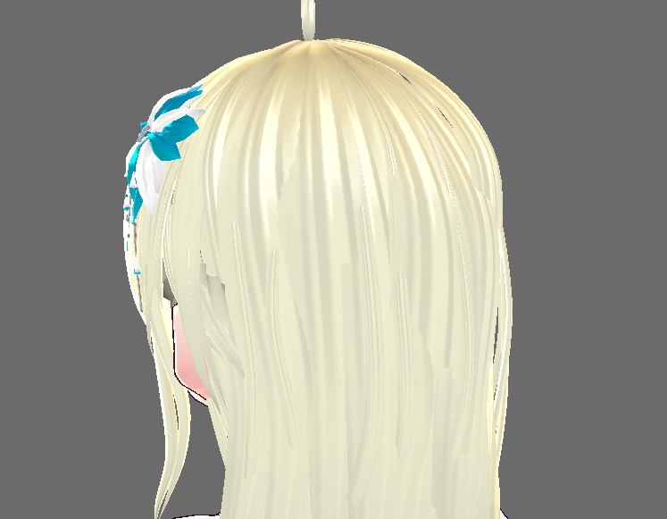 ヘッドウェア\花飾\青い花\ヘアピン