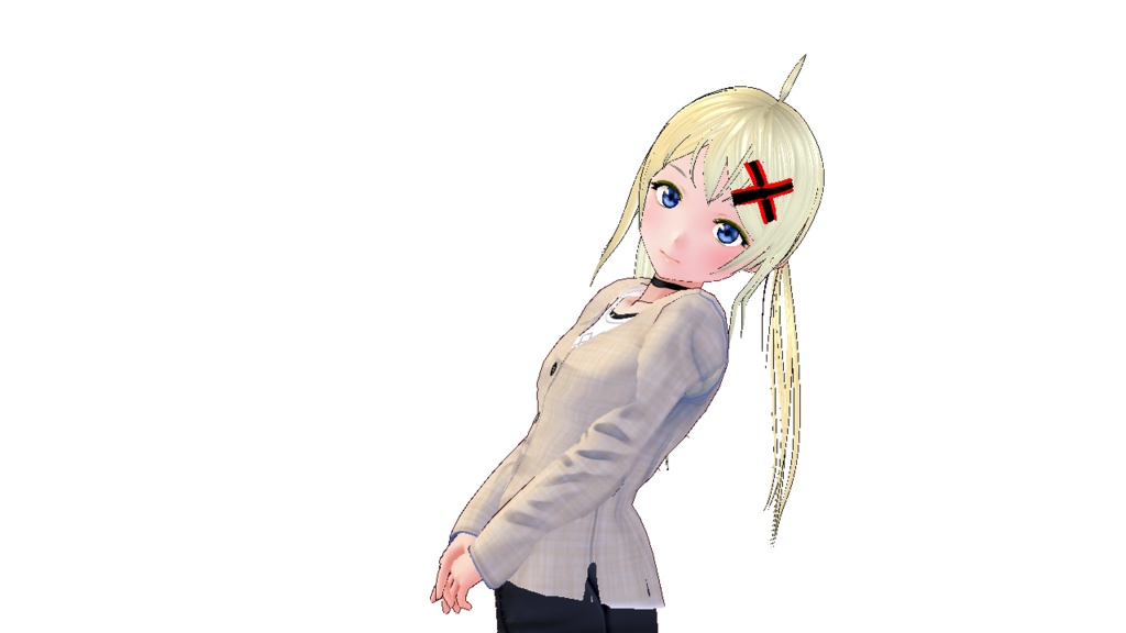 Vネックロングカーディガン 、ロングコード、vroid専用