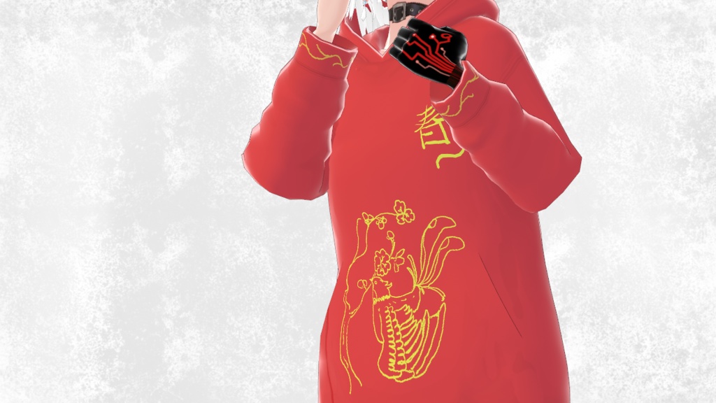 【Vroid】中国风パーカ