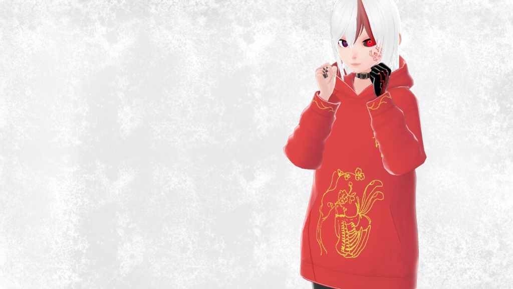 【Vroid】中国风パーカ