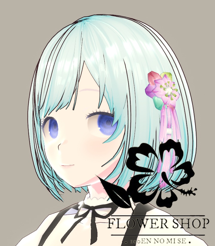 【VRoid】100円店 花苑 ヘッドウェア\花飾