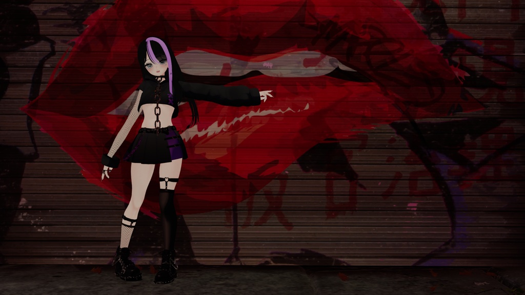 【舞夜】ストリートバンギャコーデ【VRChat想定】