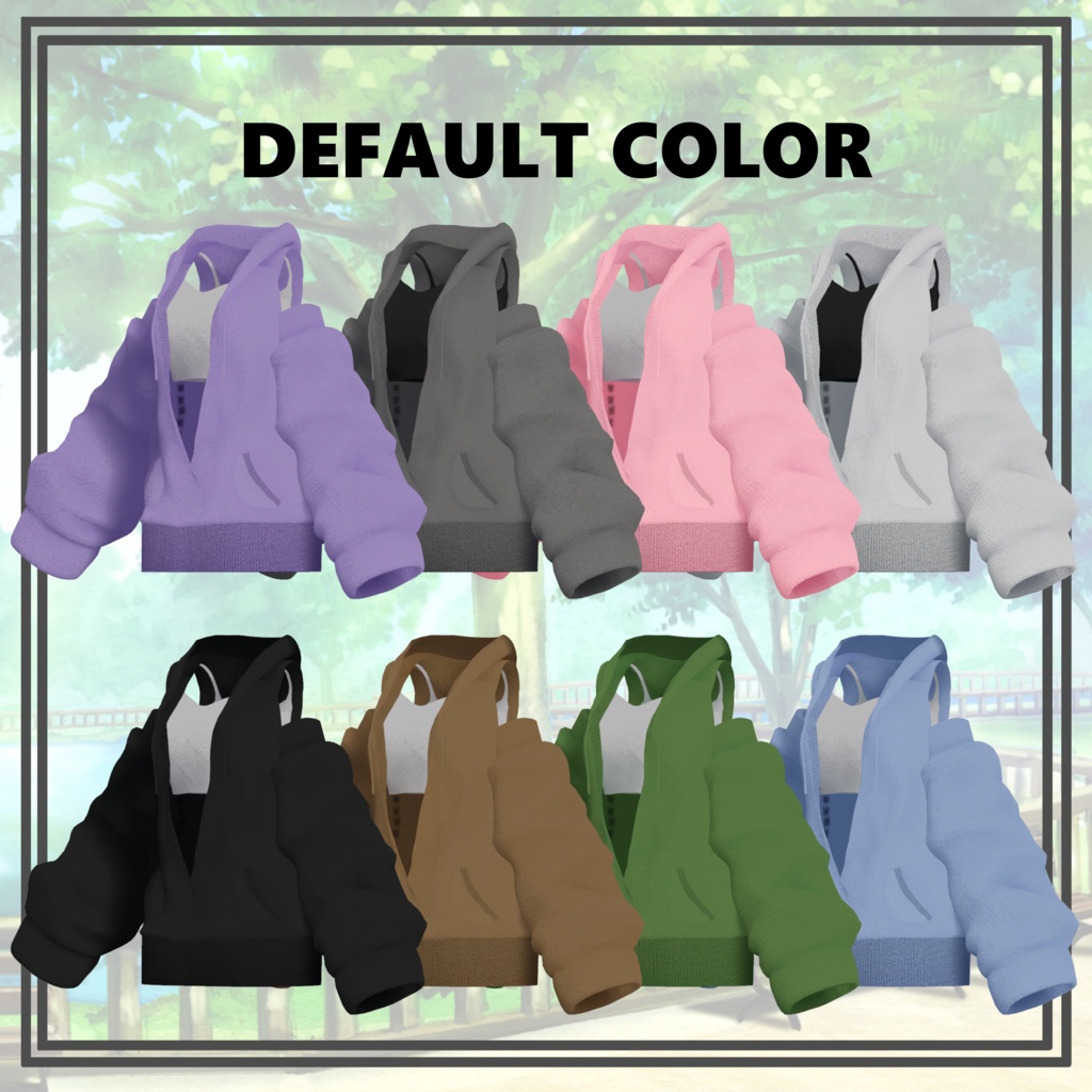 【桔梗】カジュアルニット&ブーツ【VRC想定】