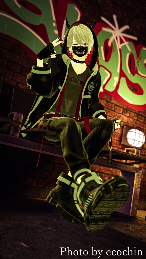 【オリジナル3Dモデル】壱鬼-ITSUKI-【VRC想定】