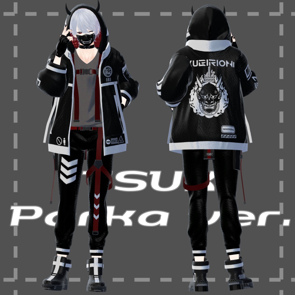 【オリジナル3Dモデル】壱鬼-ITSUKI-【VRC想定】