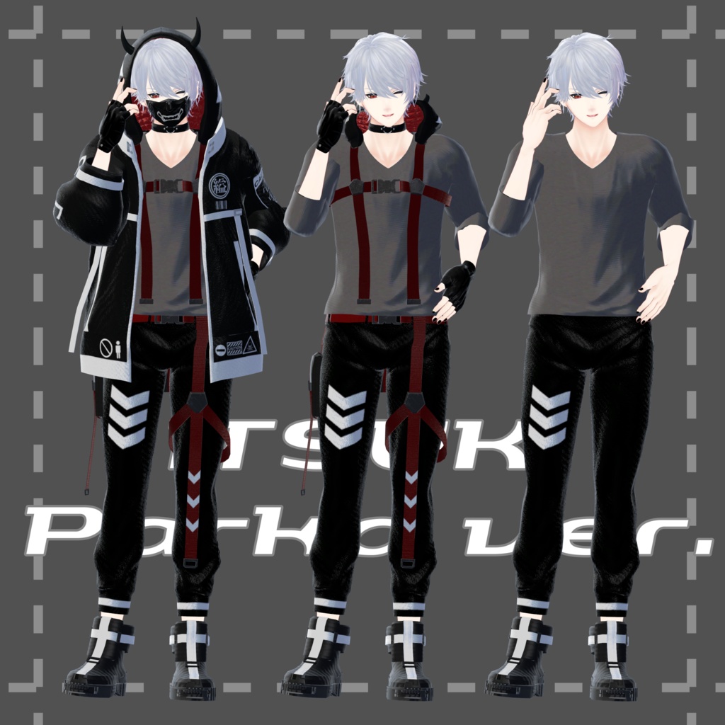 【オリジナル3Dモデル】壱鬼-ITSUKI-【VRC想定】