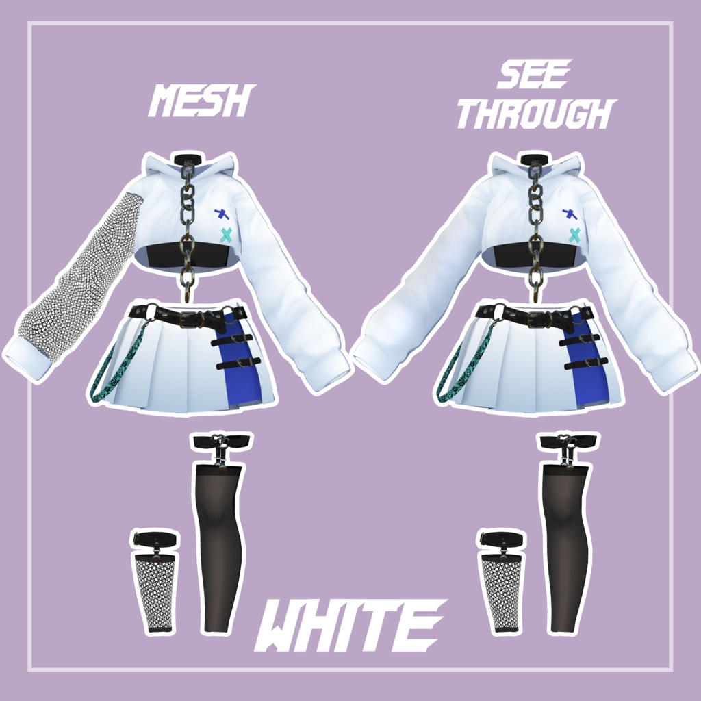 【チセ対応】ストリートバンギャコーデ【VRChat想定】