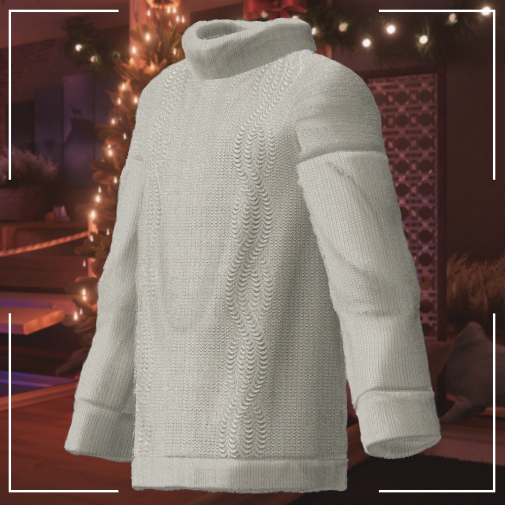 【6アバター対応】ふわふわウィンターセーター