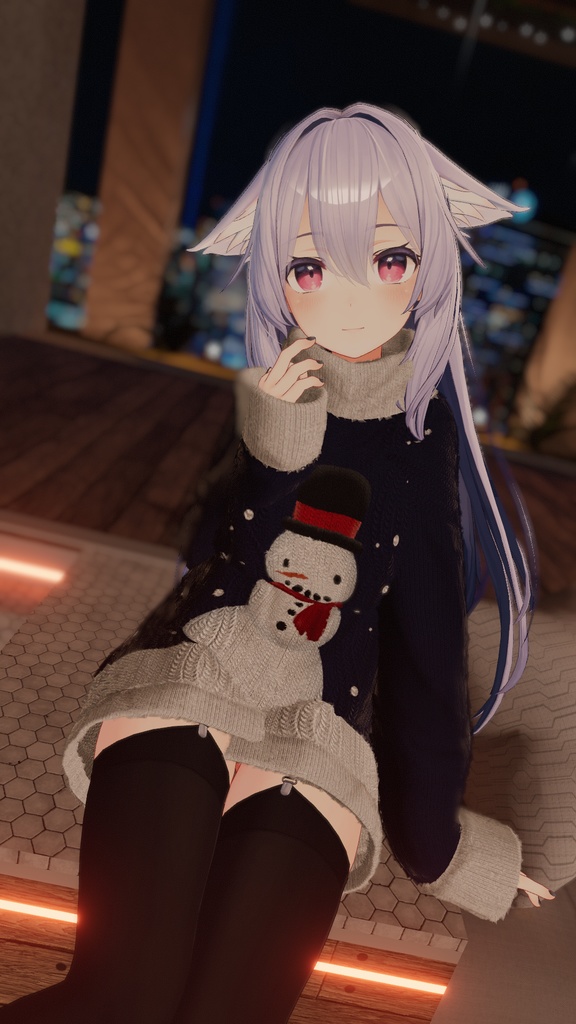 【6アバター対応】ふわふわウィンターセーター