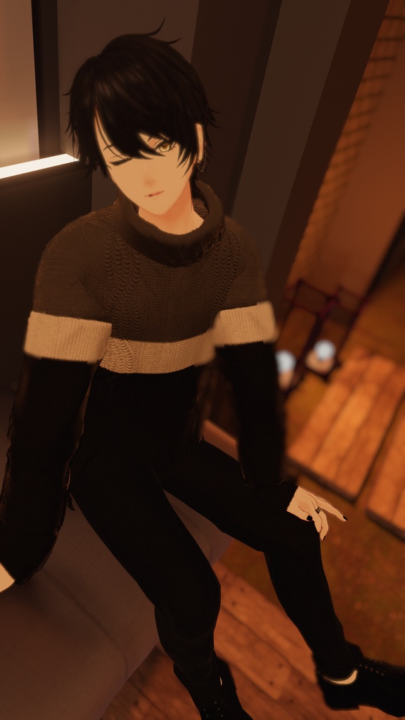 【6アバター対応】ふわふわウィンターセーター