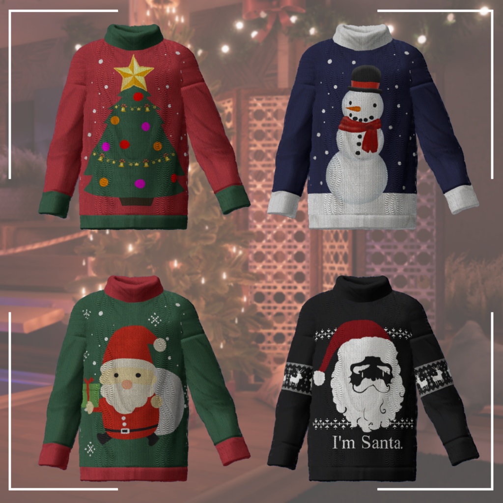 【6アバター対応】ふわふわウィンターセーター