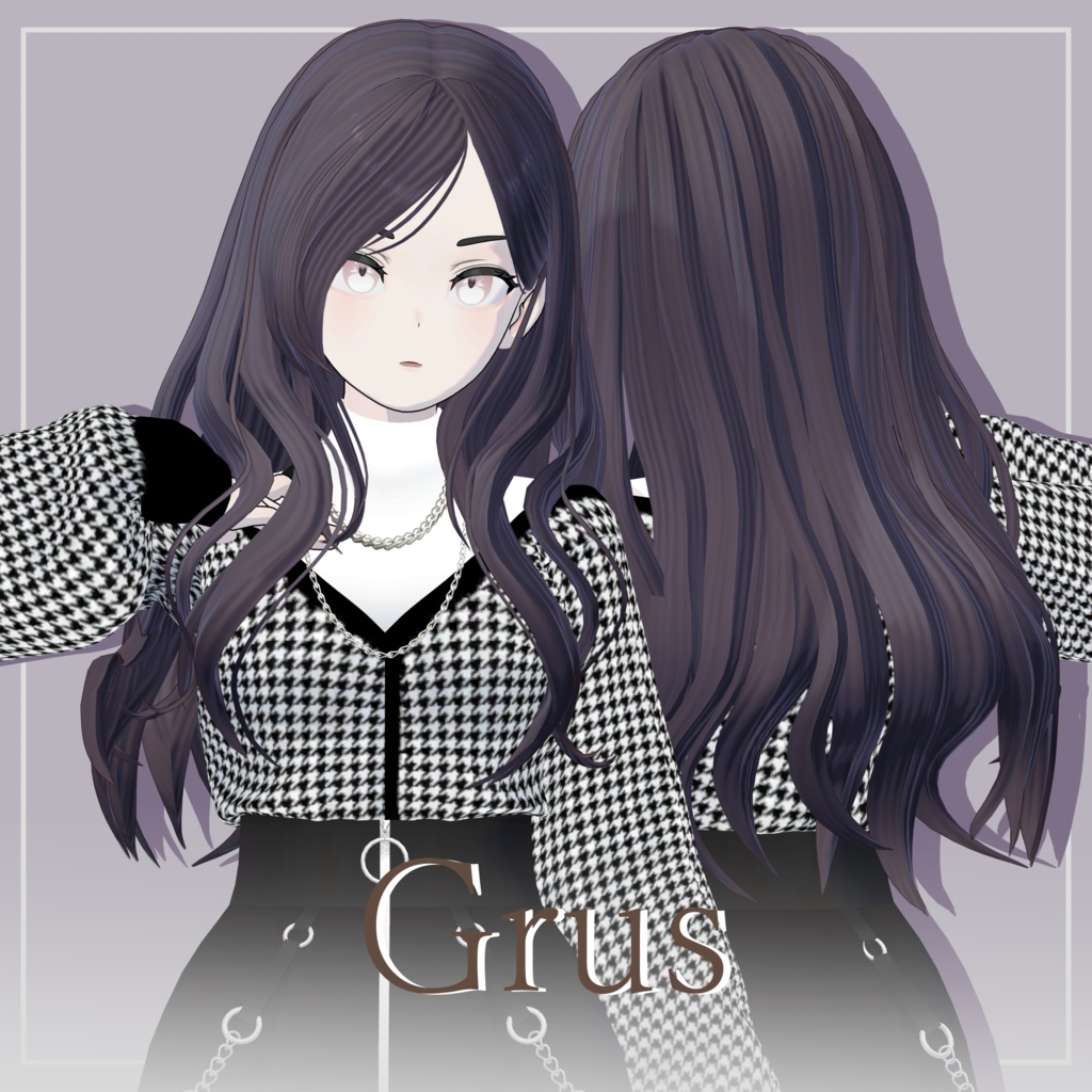 【7アバター対応】マーメイドロングヘア【VRC想定】