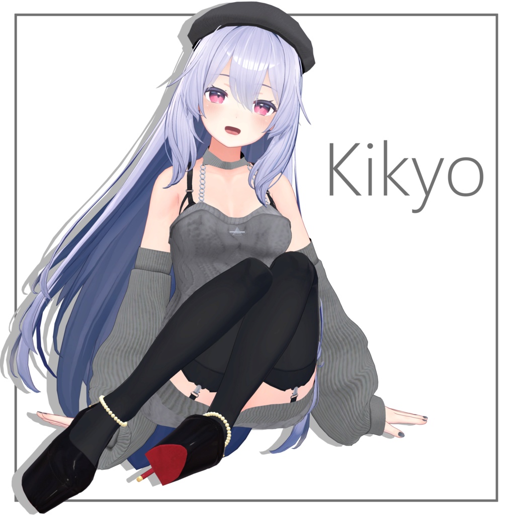 【4アバター対応】厚底ヒールパンプス【VRC想定】