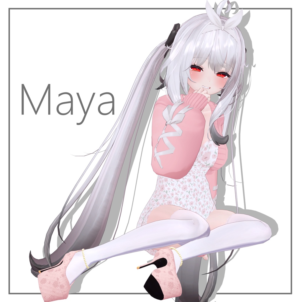 【4アバター対応】厚底ヒールパンプス【VRC想定】