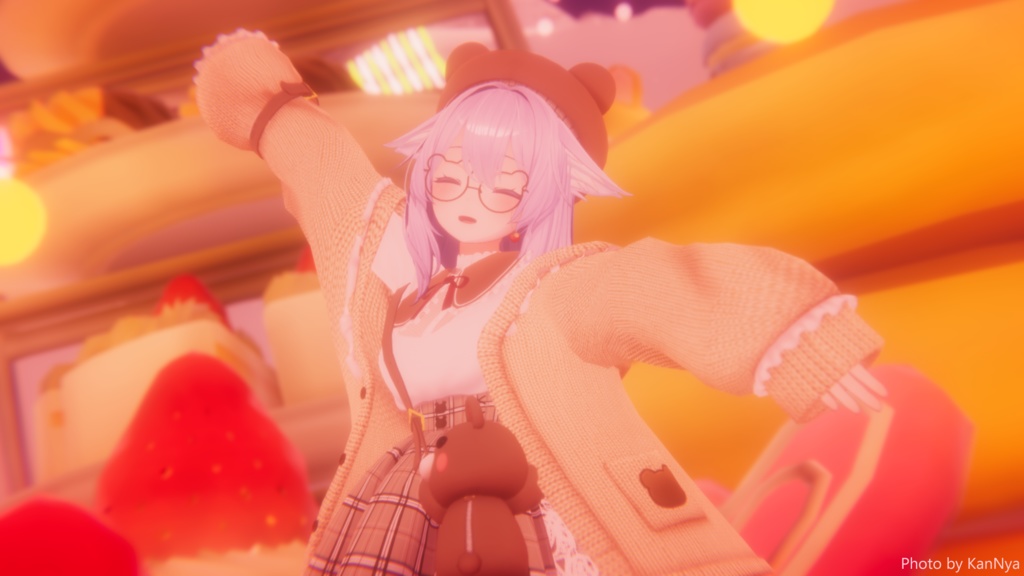 【9アバター対応】おでかけくまちゃんコーデ【VRC想定】