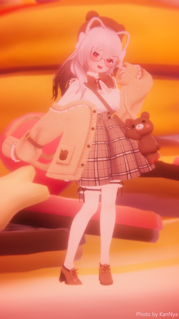 【9アバター対応】おでかけくまちゃんコーデ【VRC想定】