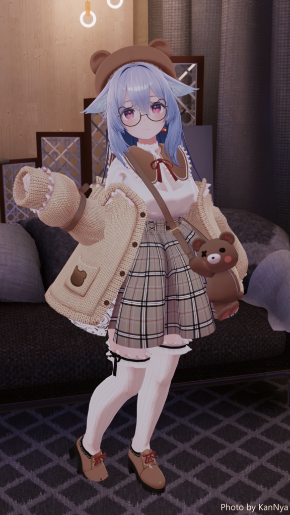 【9アバター対応】おでかけくまちゃんコーデ【VRC想定】