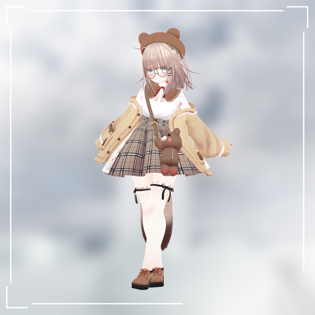 【9アバター対応】おでかけくまちゃんコーデ【VRC想定】