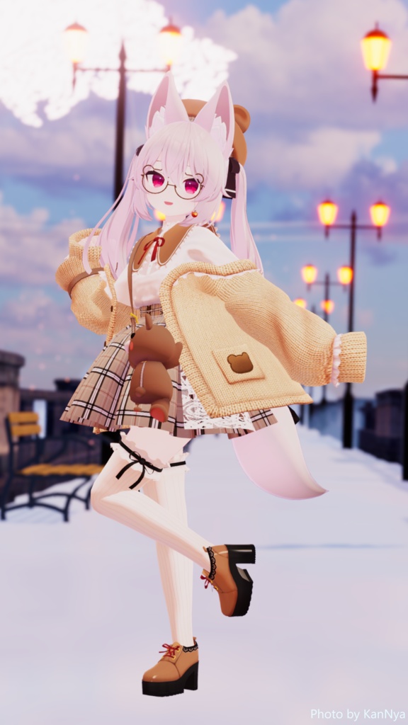【9アバター対応】おでかけくまちゃんコーデ【VRC想定】