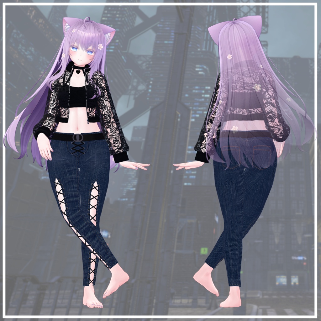 レースアップコーデ For Moe【VRC想定】