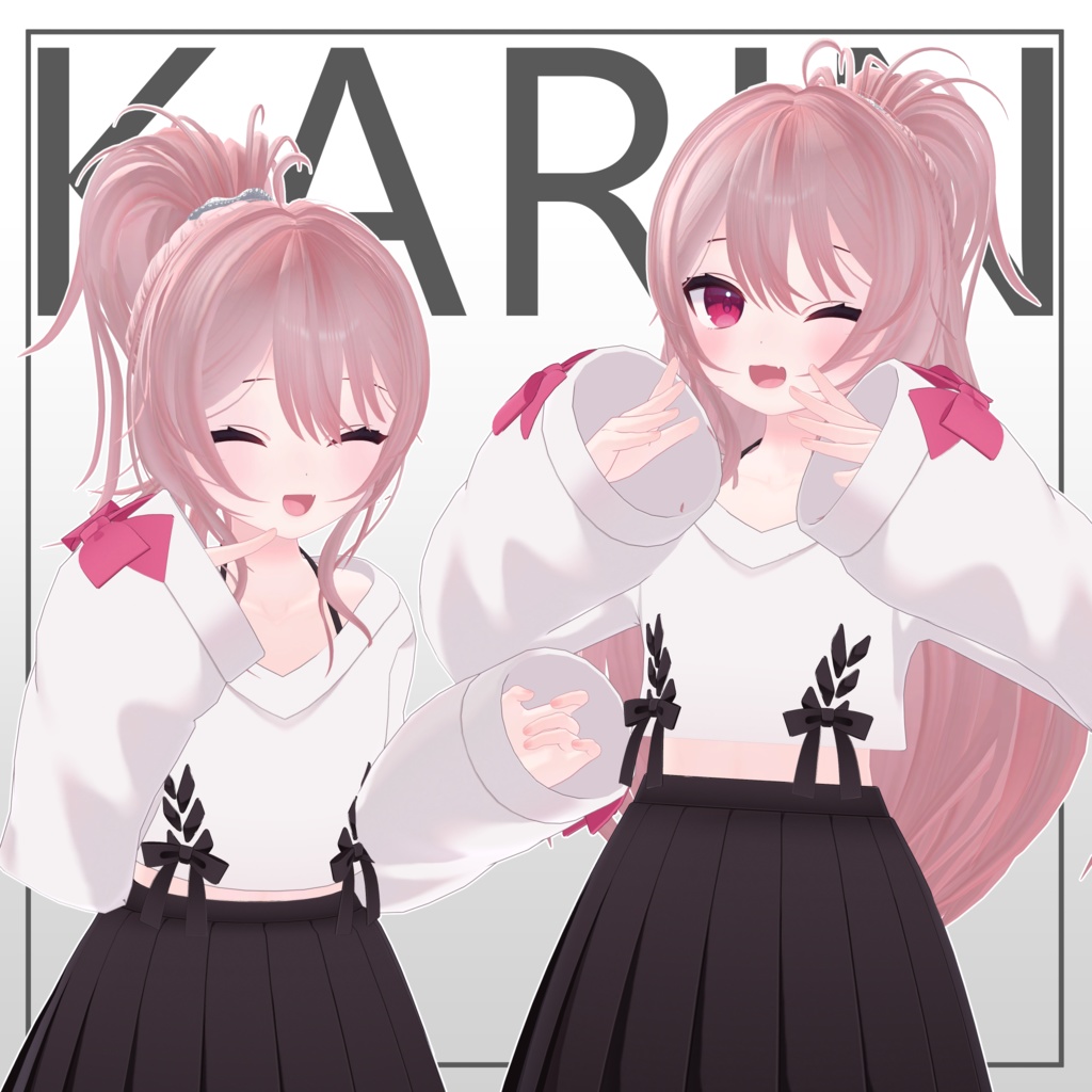 【7avatar対応】PankishGirlHair【3types in 1 hair】