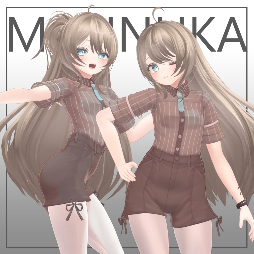 【7avatar対応】PankishGirlHair【3types in 1 hair】