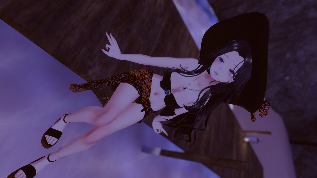 【6avatar対応】2023 Jewelry swimsuit & Pareo+【VRC想定】