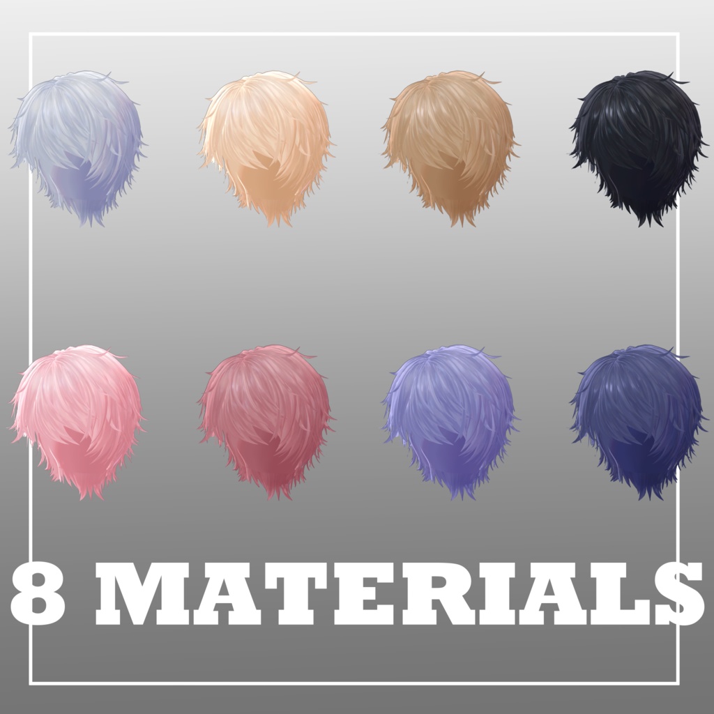 【 2avatar対応】ITSUKI HAIR【VRC想定】