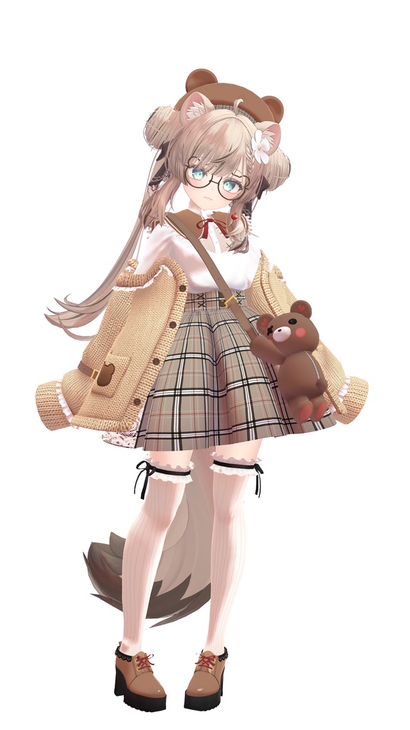 【マヌカ対応】おでかけくまちゃんコーデ【VRC想定】