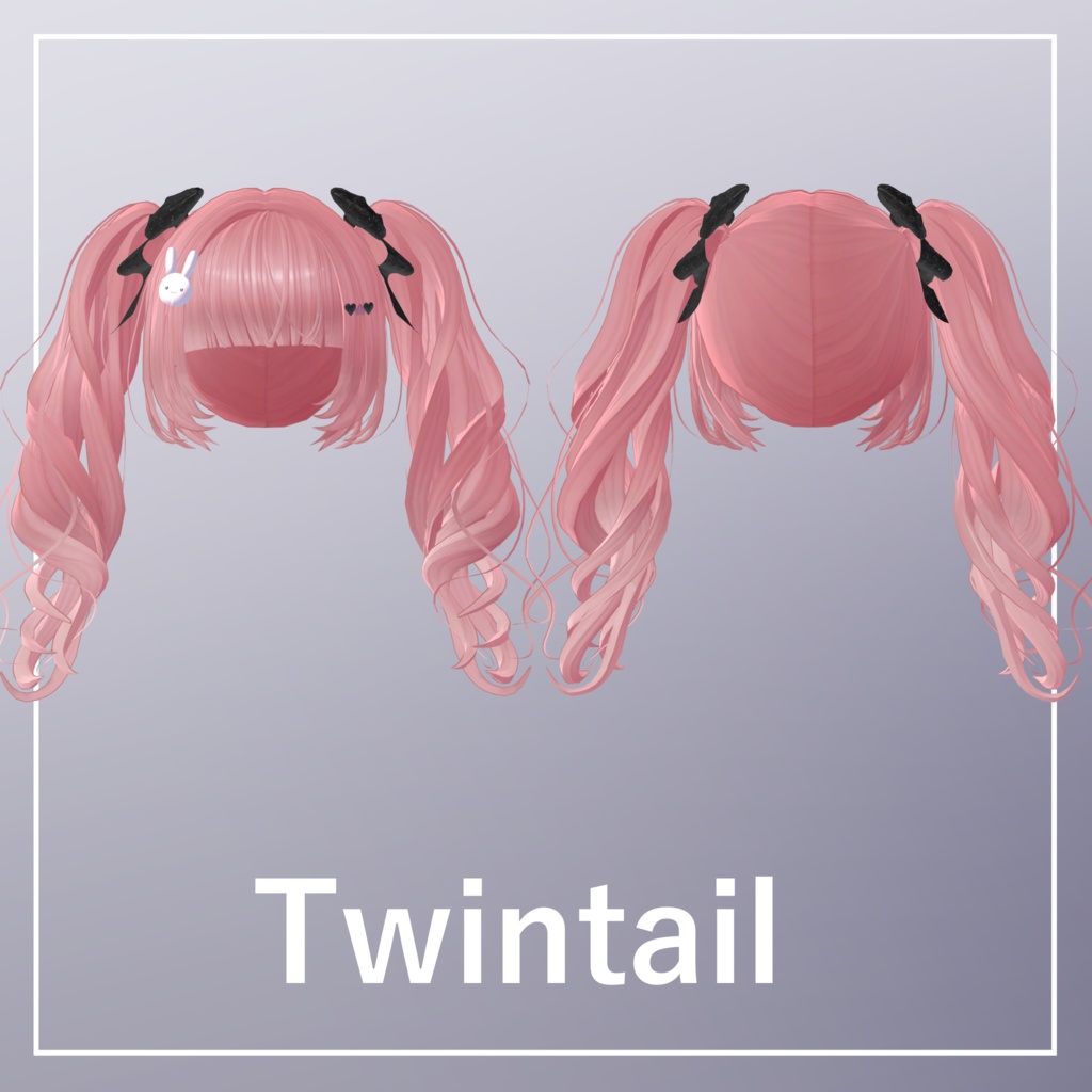 【6avatar対応】Dolly Side Twintail【VRC想定】