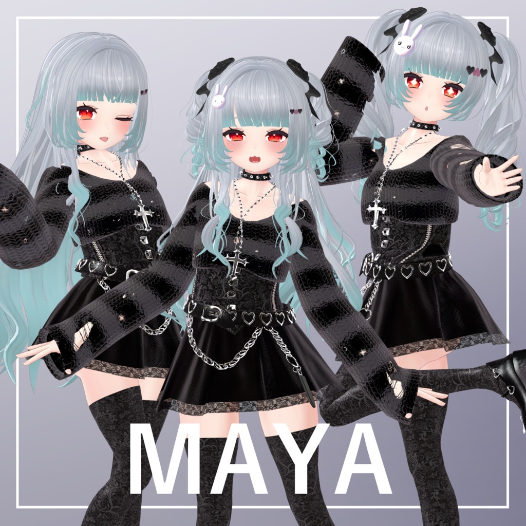 【6avatar対応】Dolly Side Twintail【VRC想定】