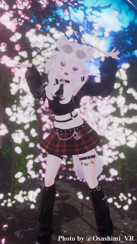 【6アバター対応】パンキッシュガールコーデ【VRC想定】