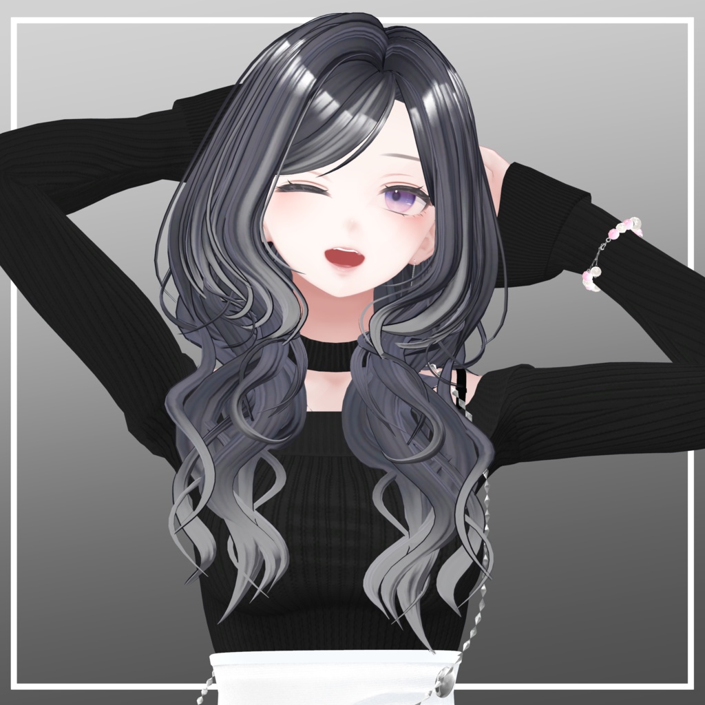 【6アバター対応】大人ヘアー【VRC想定】