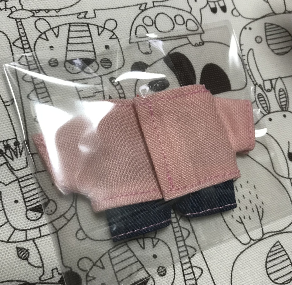 ぬい服 10センチぬいぐるみ シャツ シャツ風Tシャツ ズボン 2点セット♪