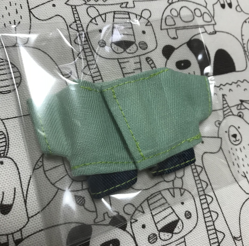 ぬい服 10センチぬいぐるみ シャツ シャツ風Tシャツ ズボン 2点セット♪