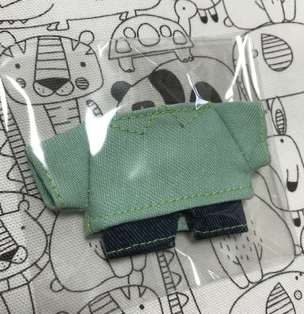 ぬい服 10センチぬいぐるみ シャツ シャツ風Tシャツ ズボン 2点セット♪