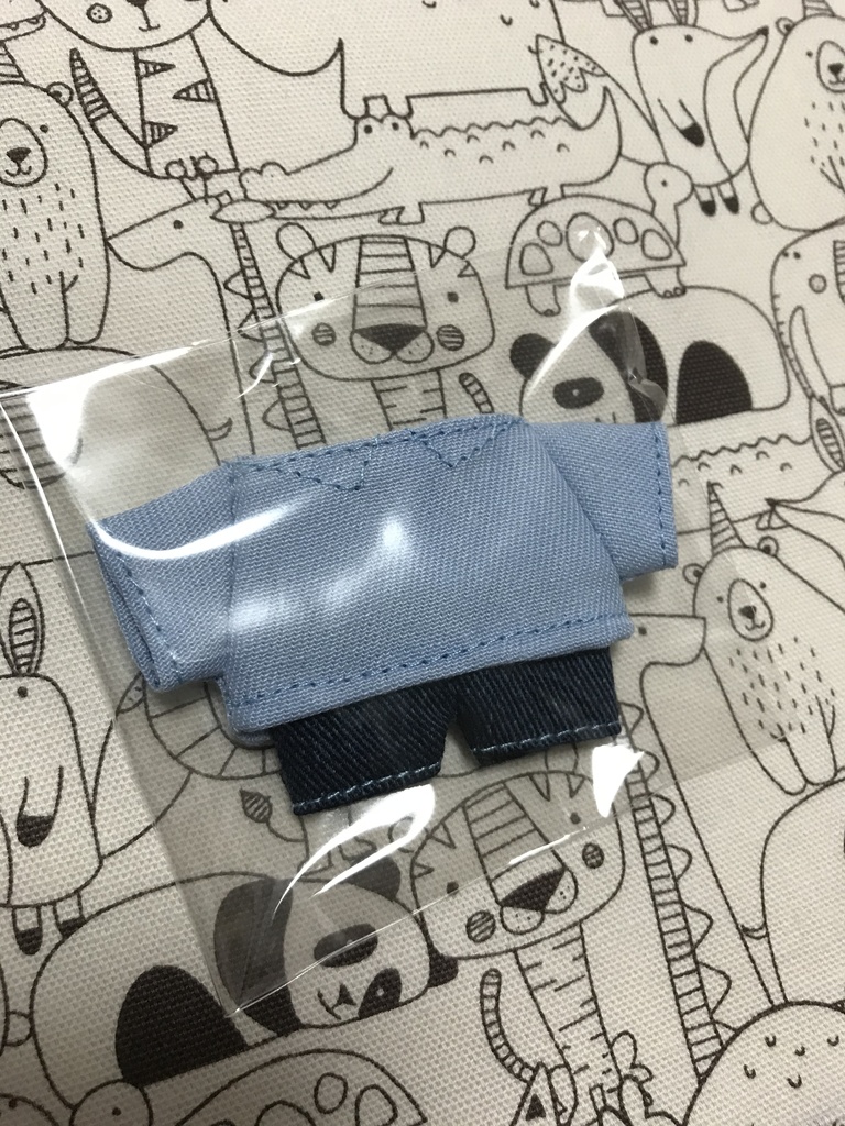 ぬい服 10センチぬいぐるみ シャツ シャツ風Tシャツ ズボン 2点セット♪